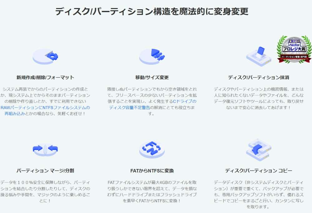 グラフィカルで直感的に使いやすい「MiniTool Partition Wizard 無料版」とは？